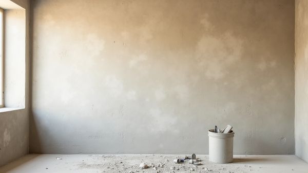 Mur abîmé, enduit, ponçage : le b.a.-ba d'une belle finition